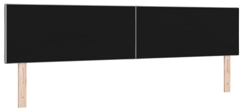 Fejtámla LED -es lámpákkal Világosszürke 200 cm szövet