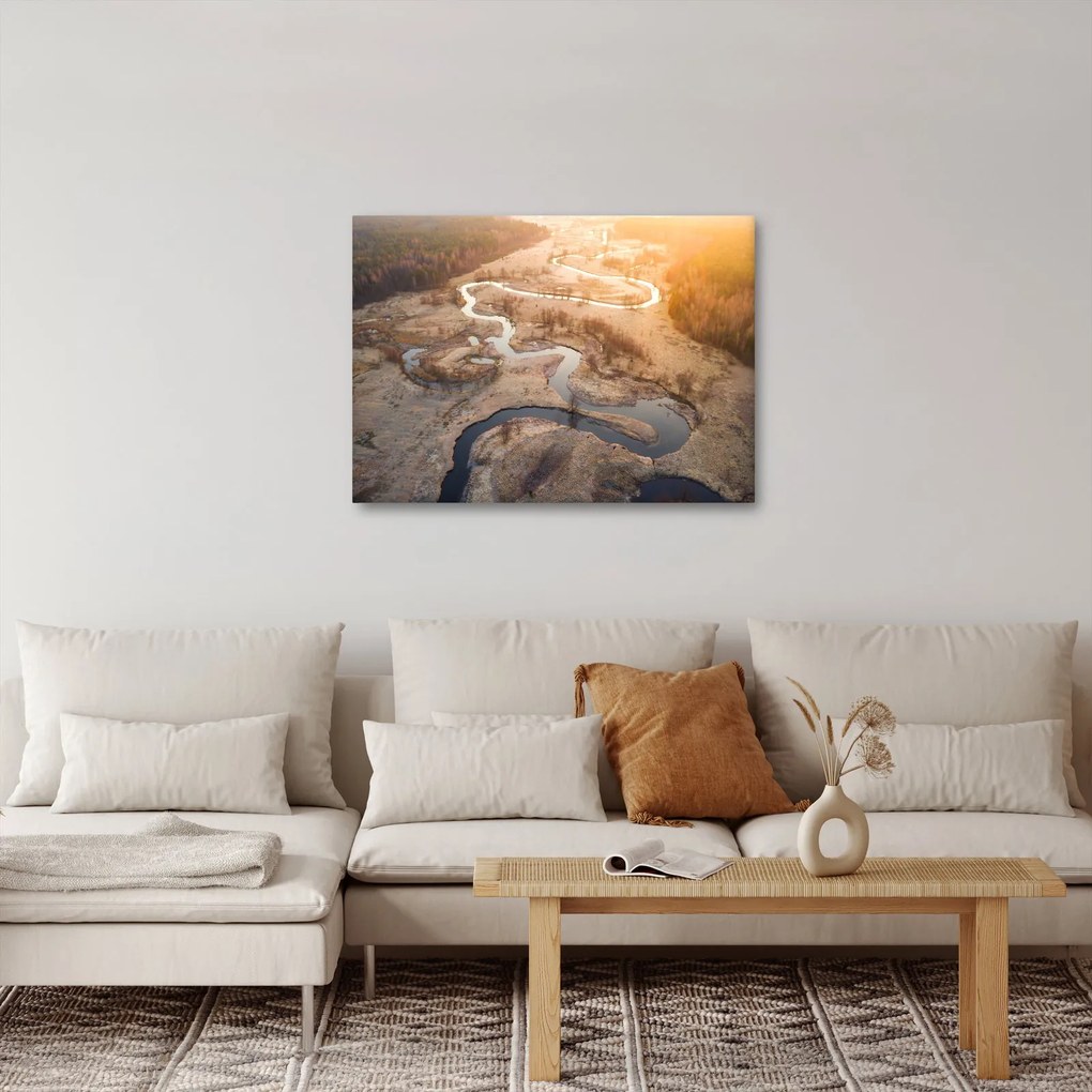 Kép - Hajnal a kanyarulaton (70x50 cm)