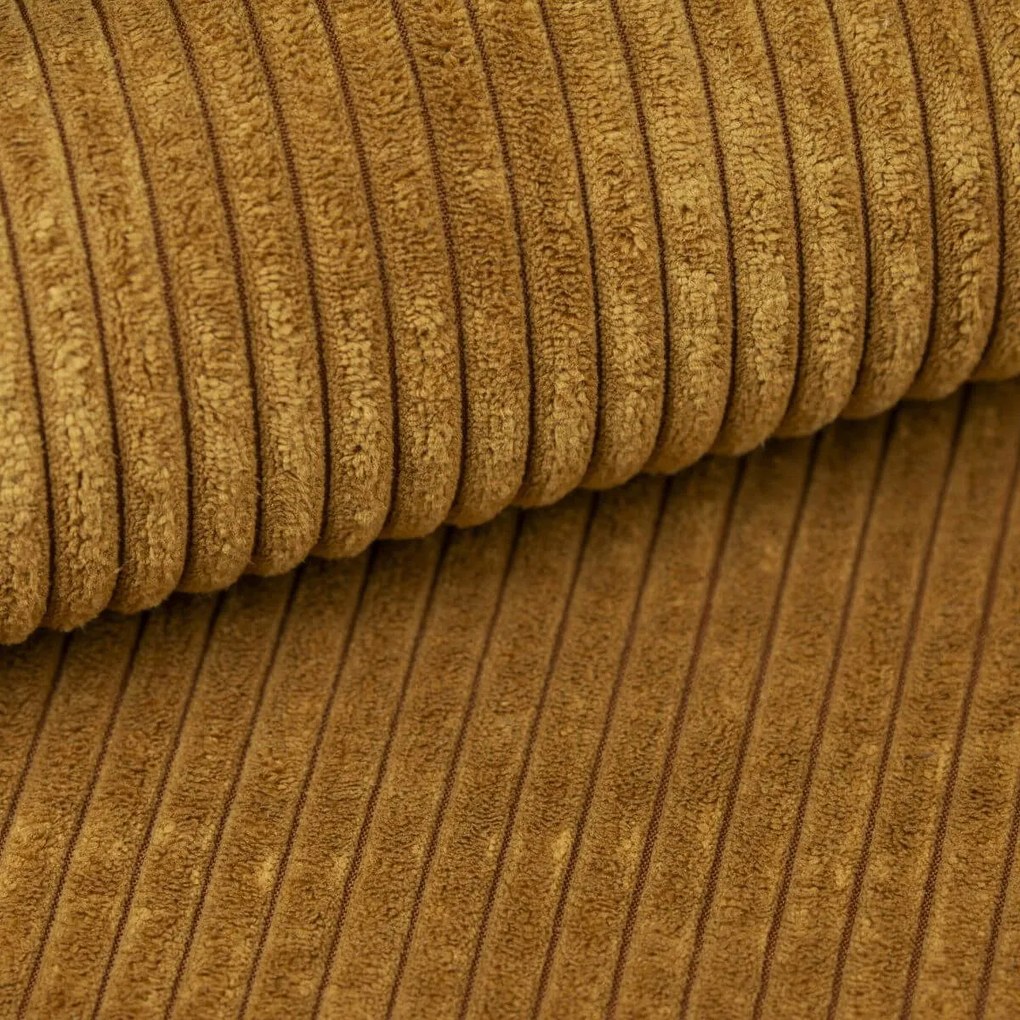 Mustársárga SMART COSARO tárolós puff, 65x65 cm