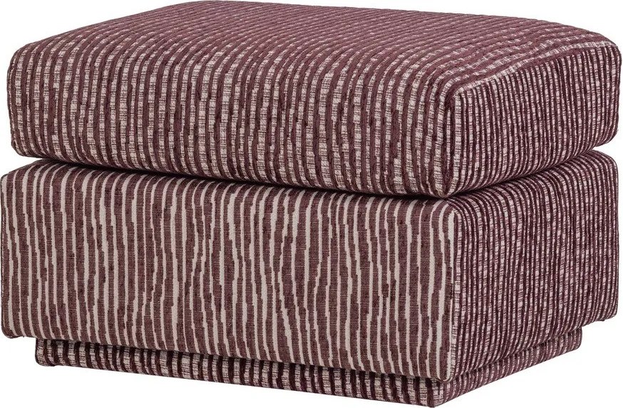 Borvörös kárpitozott lábtartó Lou – WOOOD