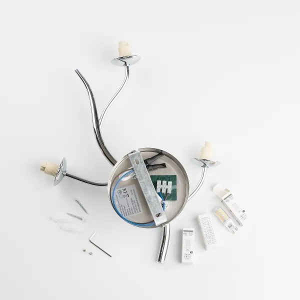 Brilagi - LED fali lámpatest MISTEL 3xG9/3W/230V fekete króm/füstszínű