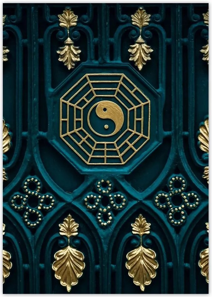 Poszterek A5 Pion Absztrakt Arany harmónia