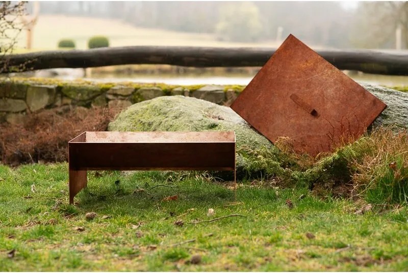 Strato Kerti tűzrakóhely 50 x 70 x 30 cm, corten CORGARDEN 1018