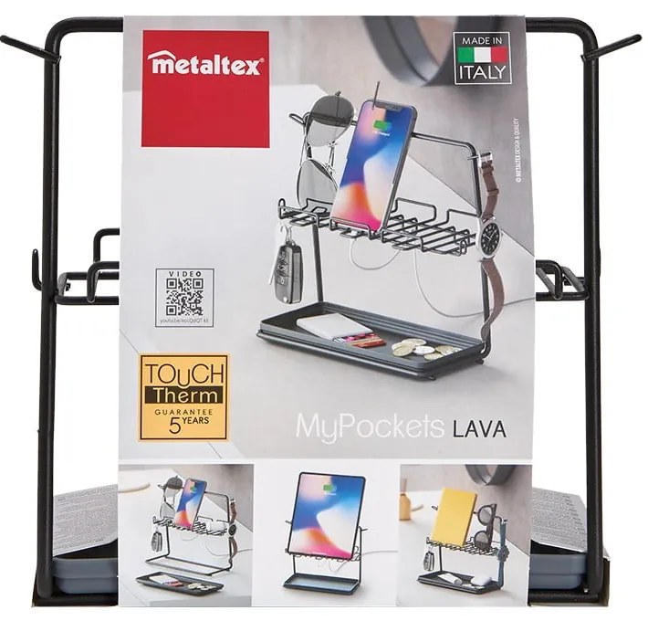 My Pocket fekete irodai rendszerező - Metaltex