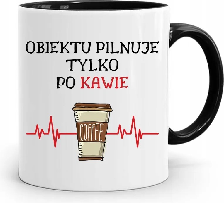 Őrző-védő Bögre Fekete Ajándék fényképes nyomattal