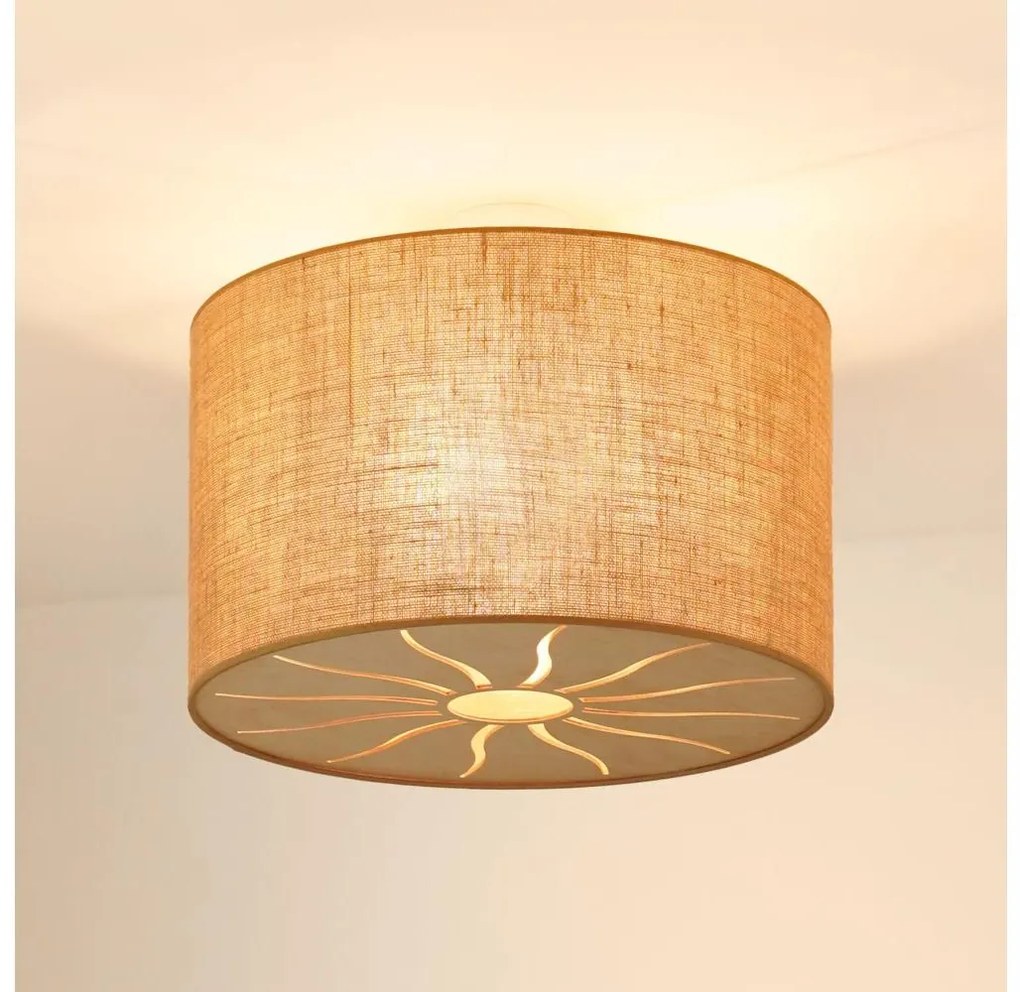 Brilagi - COUNTRY ROLLER mennyezeti lámpa 1xE27/15W/230V, 50 cm, bézs