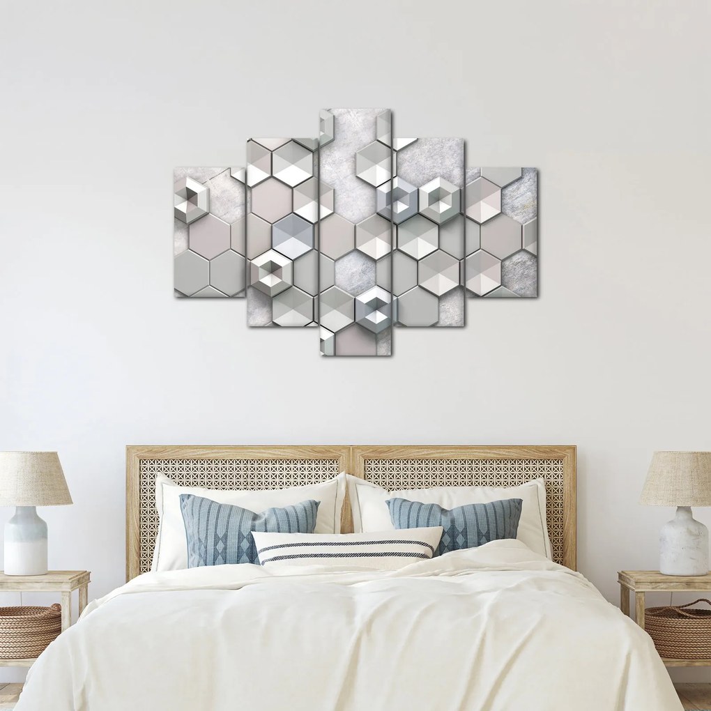 A 3D absztrakció képe (150x105 cm)