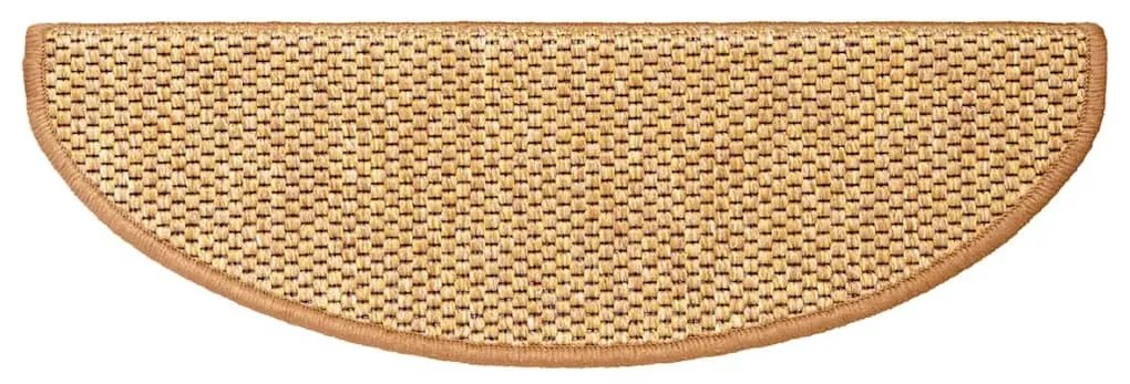 15 db szizálhatású szizálszínű öntapadó lépcsőszőnyeg 65x21x4cm