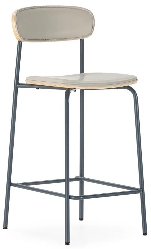 Bézs kárpitozott bárszék szett 2 db-os (ülésmagasság 65,5 cm) Saula – Marckeric