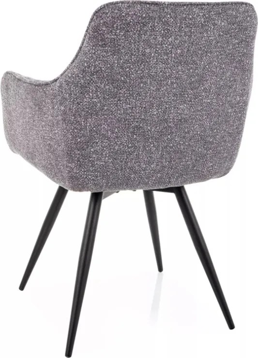 Ballo Leo szövet étkezőszék szürke forgatható üléssel