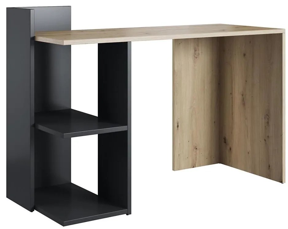 Íróasztal MARLO artisan tölgy/antracit