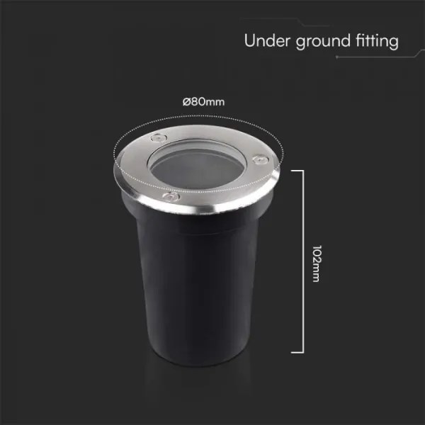 Kültéri beépíthető lámpa 1xGU10/35W/230V IP67 védelemmel