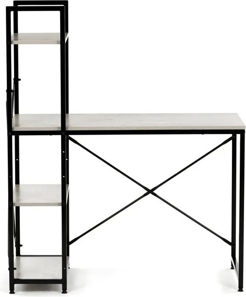 Íróasztal 100x48 cm, MDF, fehérített tölgy WT