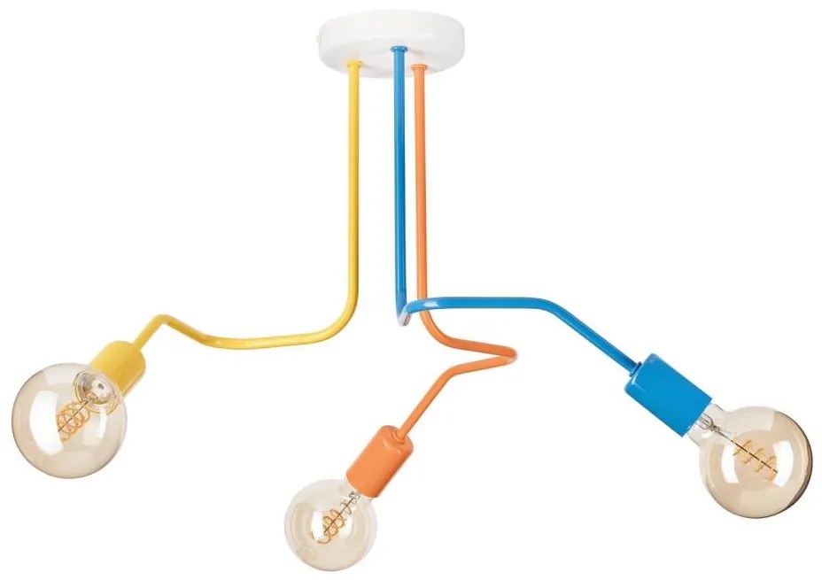 Felületre szerelhető csillár  MATYLDA 3xE27/60W/230V színes