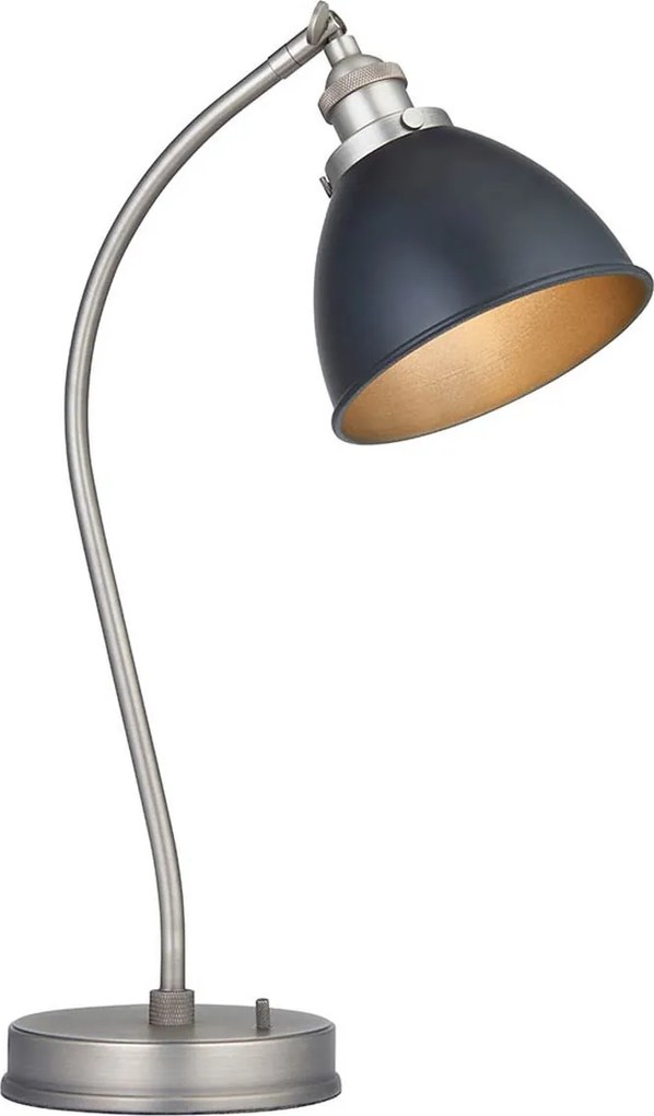 Endon loft asztali lámpa franklin fekete antik ón end98752