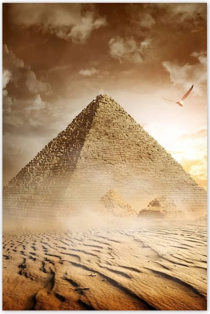 Poszterek 80x120 Egyiptomi piramis k. Gíza