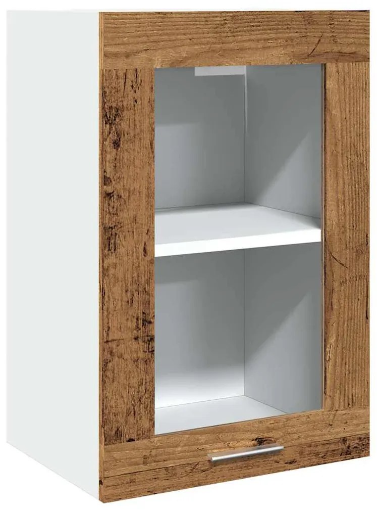 Lyon 11 részes antik fa szerelt fa konyhaszekrény garnitúra