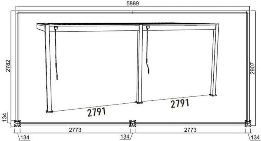 Bioklimatikus pergola Intro Plus – Rojaplast