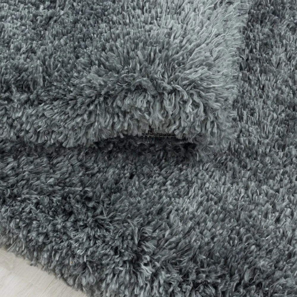 Szürke kerek szőnyeg ø 80 cm Fluffy – Ayyildiz Carpets