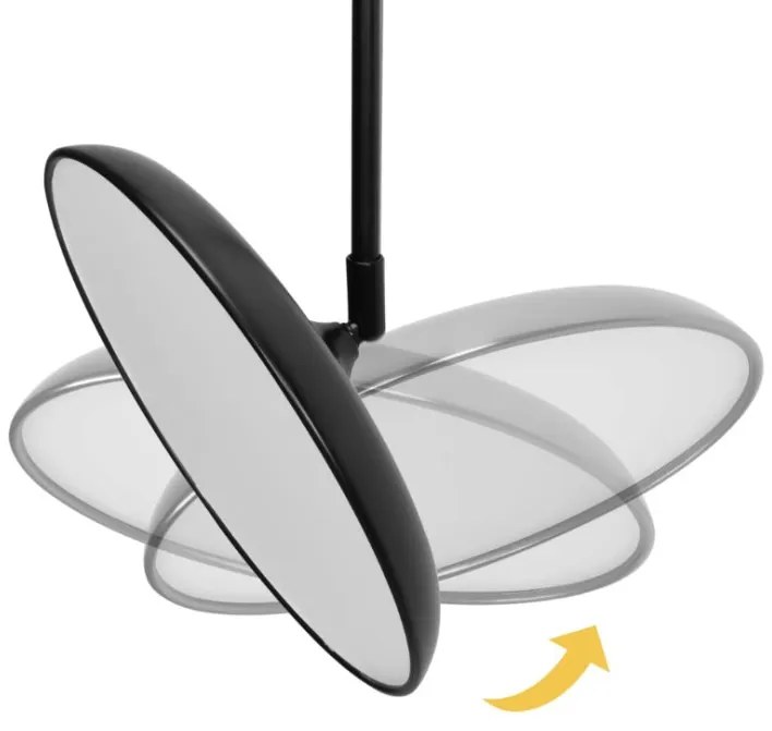 Modern LED lámpa állítható magassággal fekete