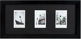 Fényképkeret 3 db Instax Mini fényképhez, fekete