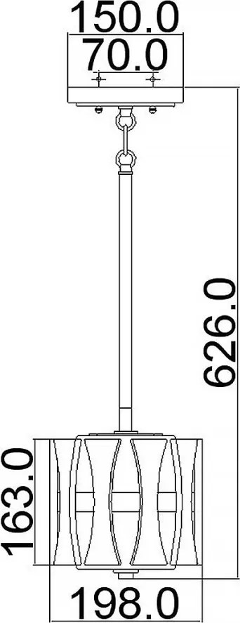 Kichler CIRUS KL-CIRUS-MP Függőlámpa 1x60W/E27