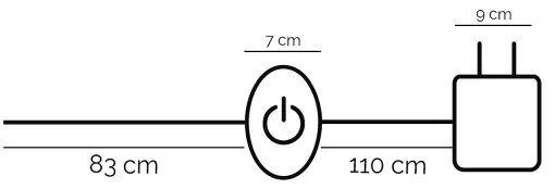ONLI - LED Állólámpa DAFNE LED/38W/230V 4000K fekete