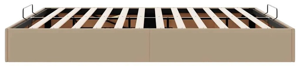 Ottomán ágykeret matrac nélkül cappucino 160x200 cm műbőr