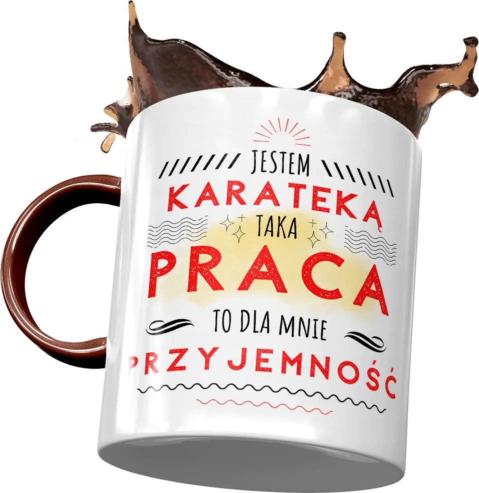 Bordó Bögre Karatésoknak A munka öröm a fényképes nyomtatással