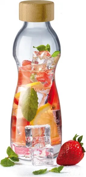 Simax Pure Üveg Bambusz Kupakkal 750 ML