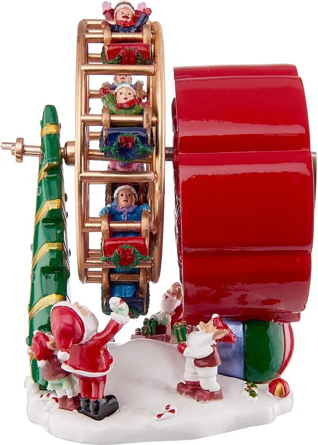 X-MAS zenélő óriáskerék 15cm