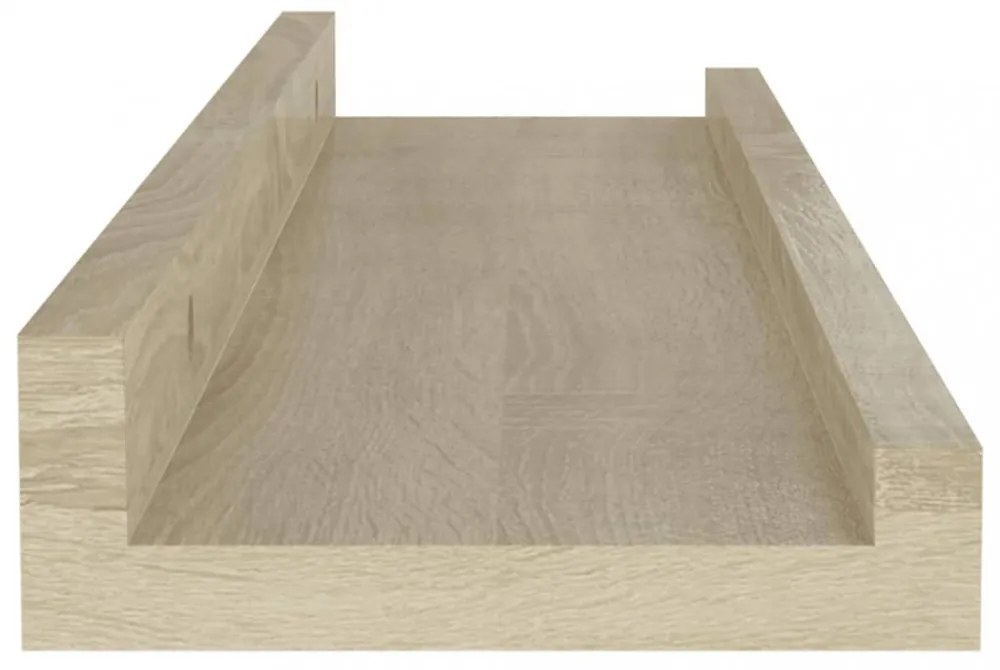 2 db sonoma tölgy színű fali polc 40 x 9 x 3 cm