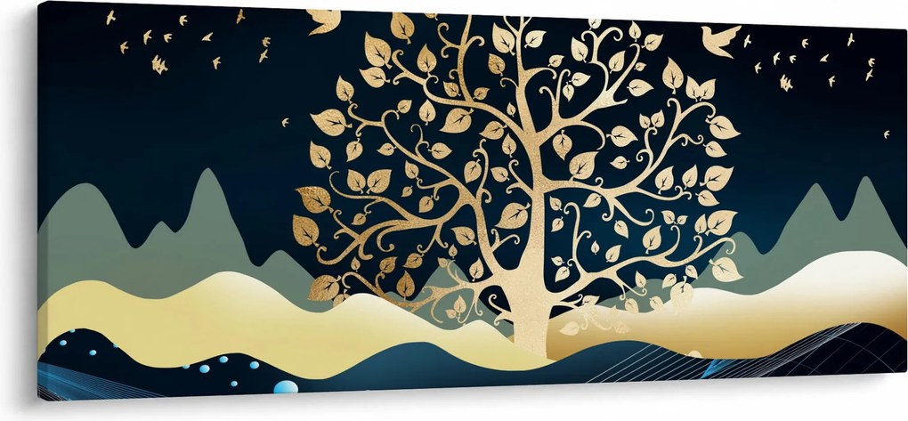 Egy aranyfa képe (120x50 cm)