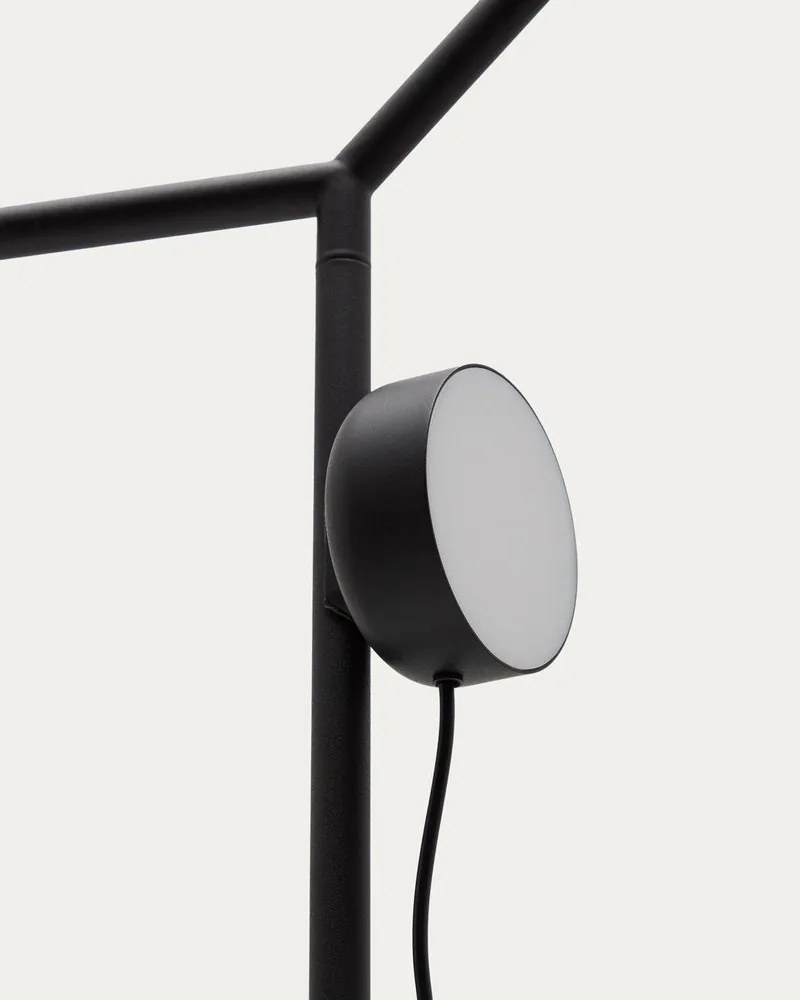 Fekete LED dimmelhető állólámpa (magasság 160 cm) Orey – Kave Home