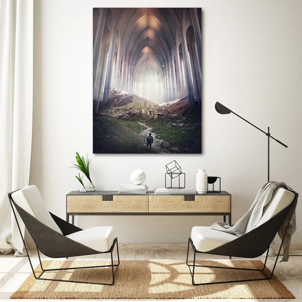 Gario Vászonkép A világ a teto alatt - Patryk Andrzejewski Méret: 70 x 100 cm