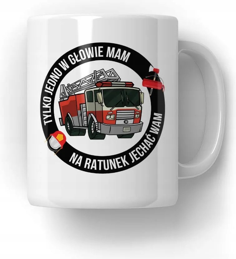 Bögre Tűzoltó a fejében Ajándék Tűzoltó Ajándék