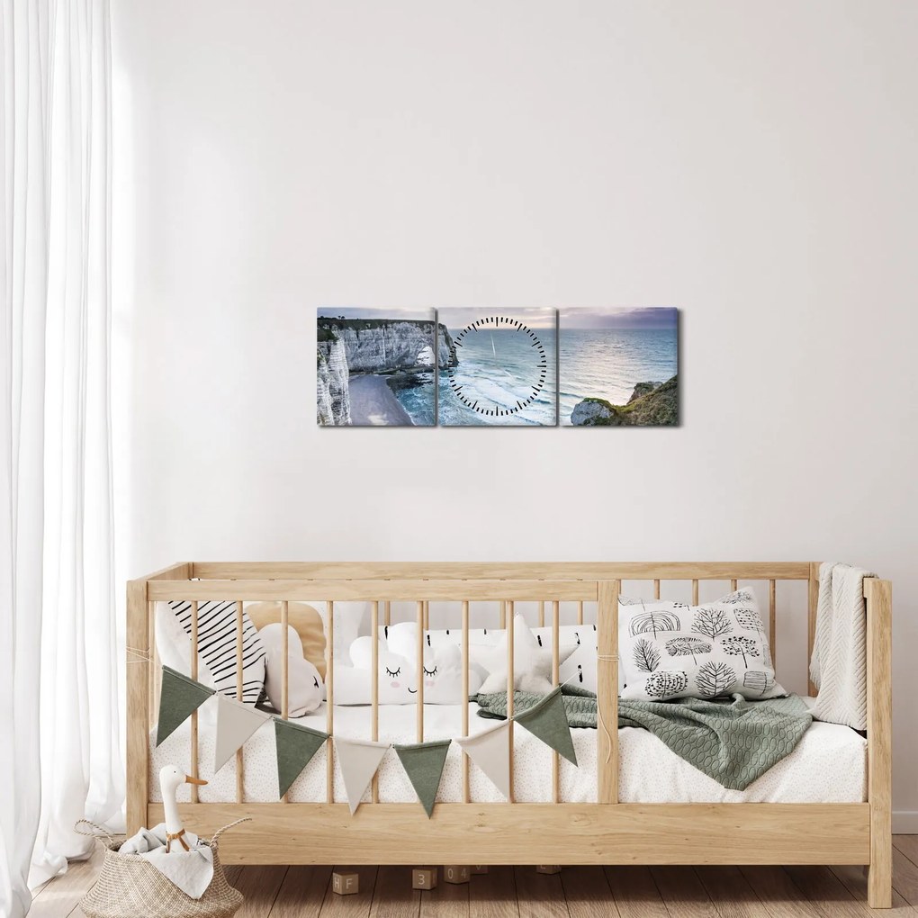 Egy kép a sziklákról (órával) (90x30 cm)