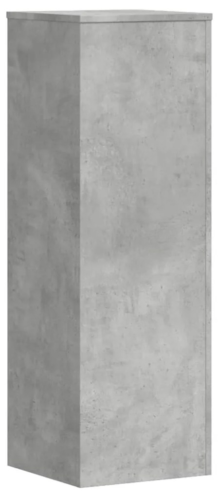2 db betonszürke szerelt fa növénytartó állvány 33x33x100 cm