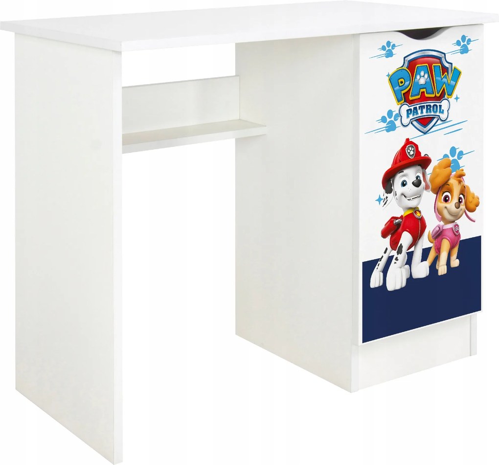 Mancs Őrjárat íróasztal gyerekszekrénnyel Oktatáshoz, játékhoz, tanuláshoz 90x50x77