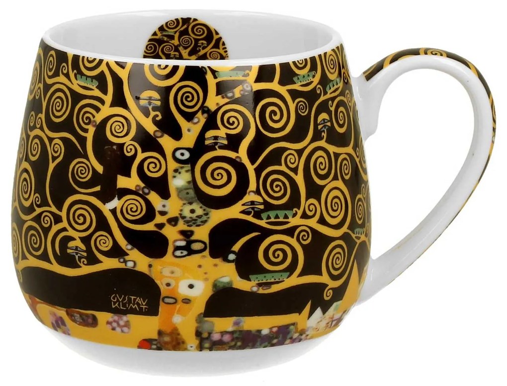 Klimt porcelán nagy bögre díszdobozban Életfa 430 ml