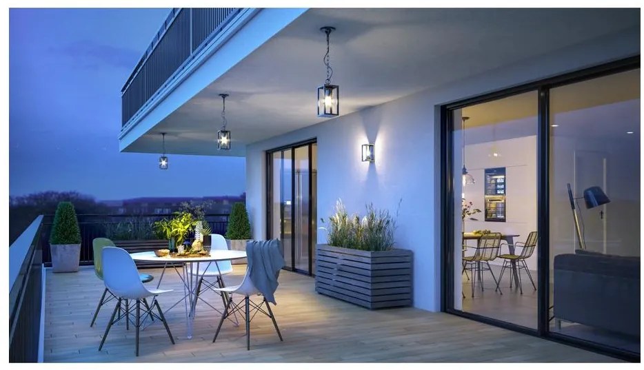 Lámpa Kerti lámpatest VENTANA-H, E27,, MAX. 20W, IP54, AC220-240V, 50-60Hz, fekete