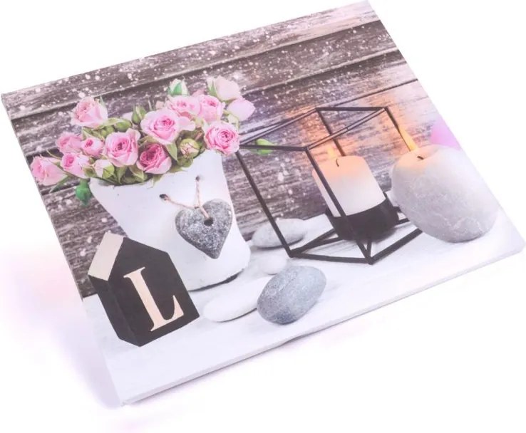 Falikép Szeretet 2 LED 40 x 50 cm