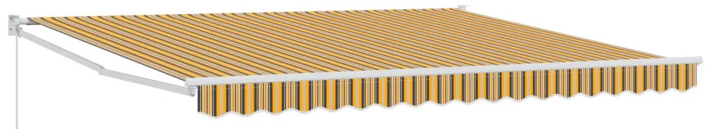 Kézi Behúzható Napellenző Csíkos 400x300 cm