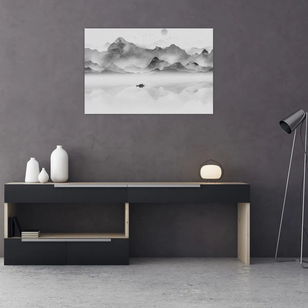 Kép - Japán tó (90x60 cm)