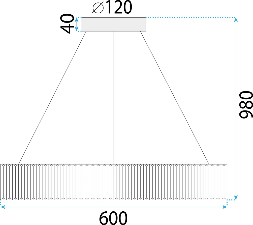 Toolight Szerszámlámpa, LED függolámpa 24W 4000lm APP1079-CP, arany, OSW-08891