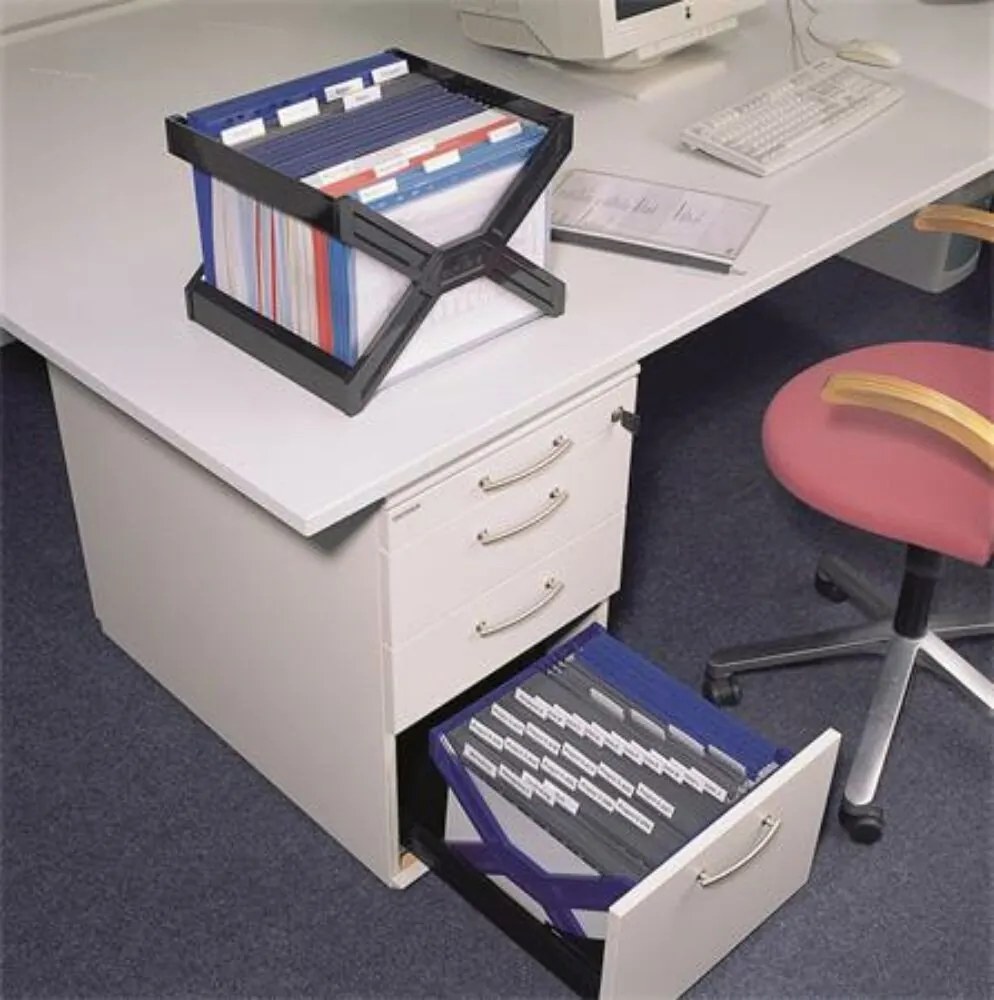 Függőmappa tároló, műanyag, DURABLE, CARRY® plus, kék (DB261106)