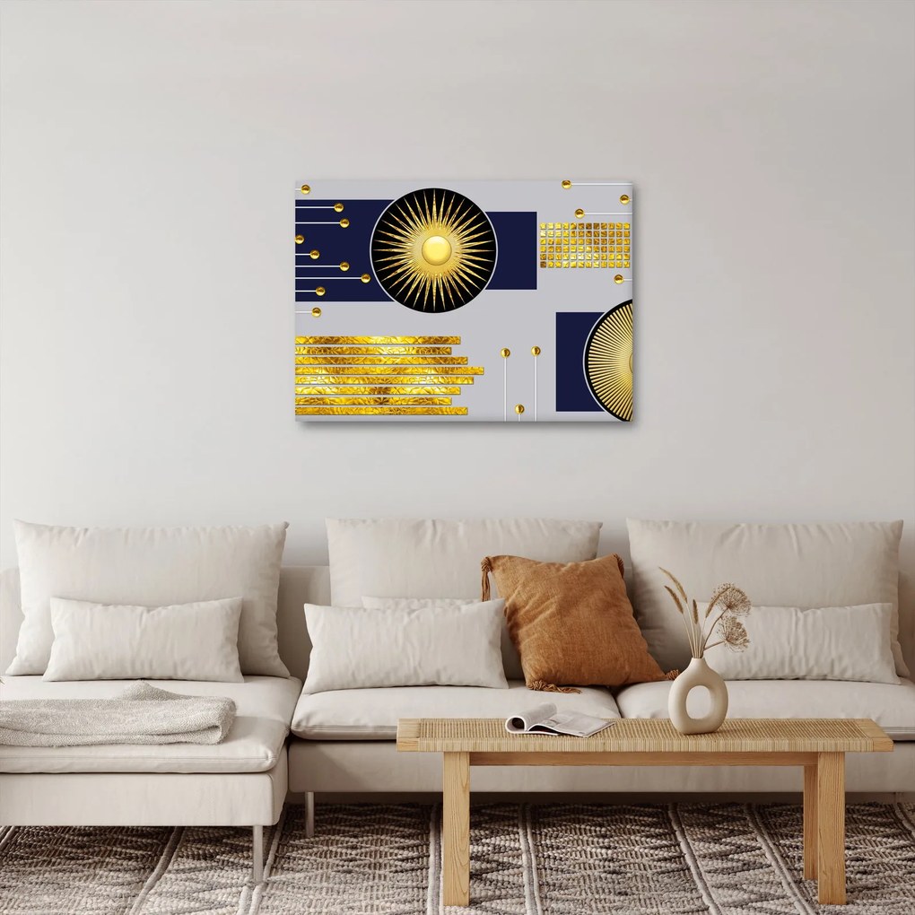 Kép - arany körök (70x50 cm)