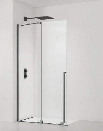 Walk-in zuhanyparaván 140 cm SAT Xmotion PVD Gun metal SATBWIXM140GM