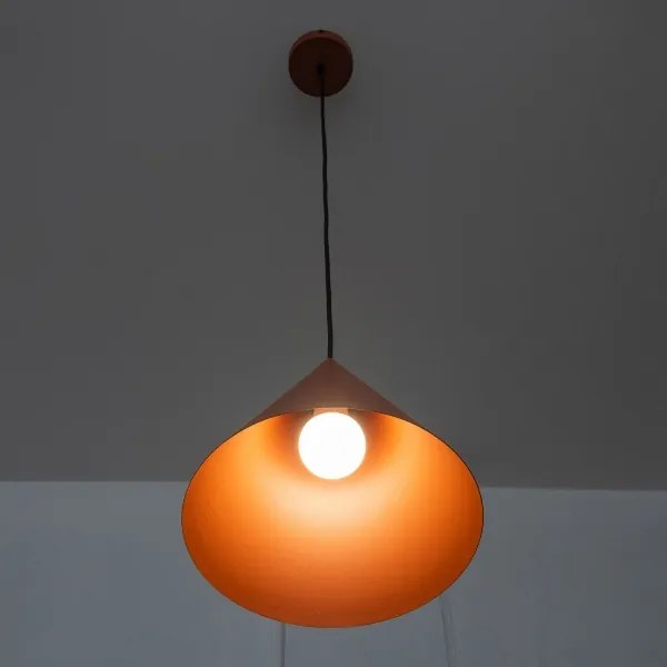 Kábeles függőlámpa ETNA II 1xE27/15W/230V, átmérő 25 cm, narancssárga