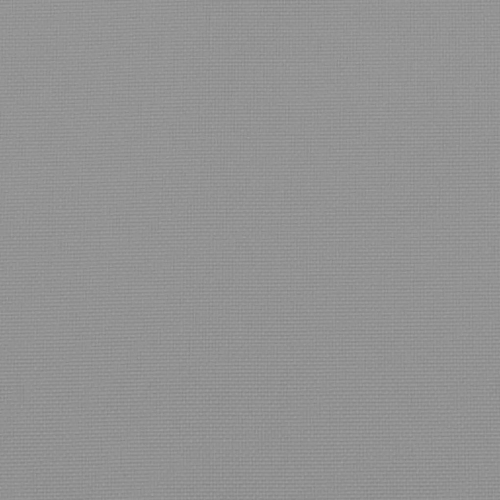 2 db szürke oxford szövet kerti padpárna 180 x 50 x 7 cm